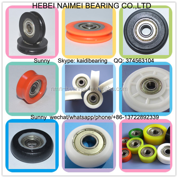 Nylon bearing roller polea bearing roller bearing 608 txertaketa 8x30.2x8.5mm mota biribila